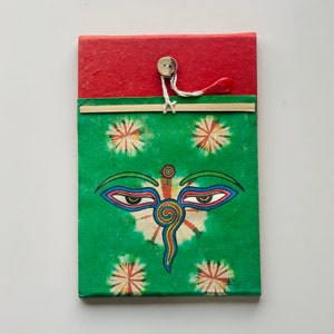 Sustainable notebook, handmade from the Himalayas, diary, travel diary, bullet journal, hardcover, handmade, timeless gift