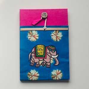 Sustainable notebook, handmade from the Himalayas, diary, travel diary, bullet journal, hardcover, handmade, timeless gift