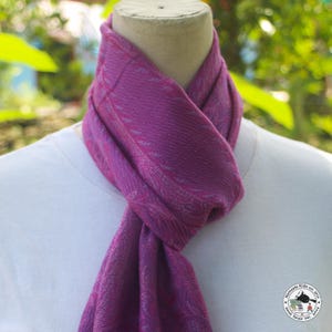 Silk scarf ‘Sugandha’, handmade in Nepal, 100% genuine and natural silk, green, orange, indigo, stole, silk shawl, wrap, cloth