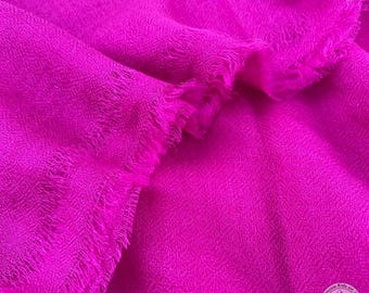Hand-woven cashmere scarf “Anhir”, Fairtrade, light cashmere scarf fuschia, pink, purple, violet shawl, stole, pashmina, gift for women