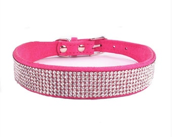 personalised diamante dog collars