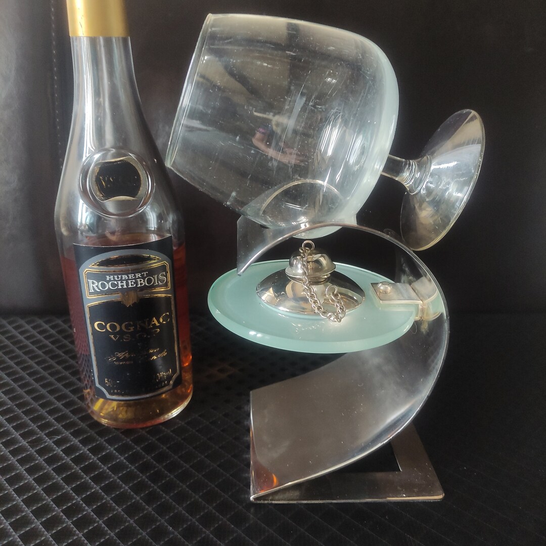 Vintage Cognac Brandy Whiskey Alcohol Warmer Large Silver Etsy