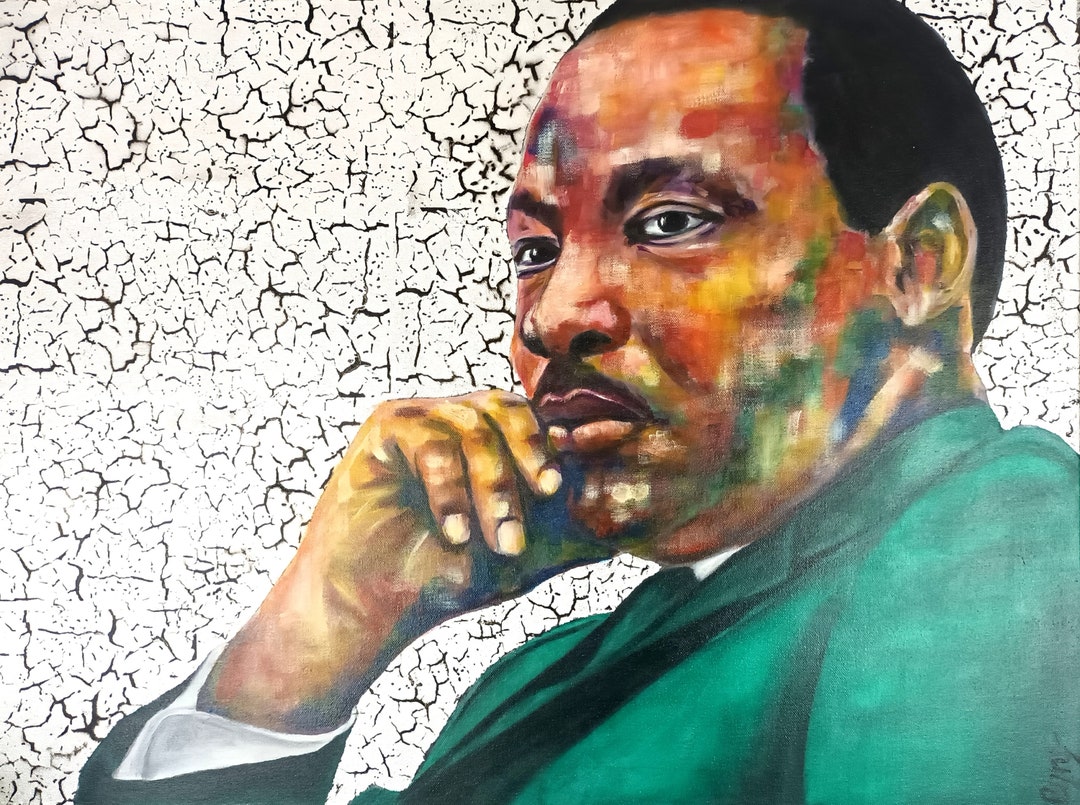 Portrait of Martin Luther King, Civil Rights Activist. Original ...