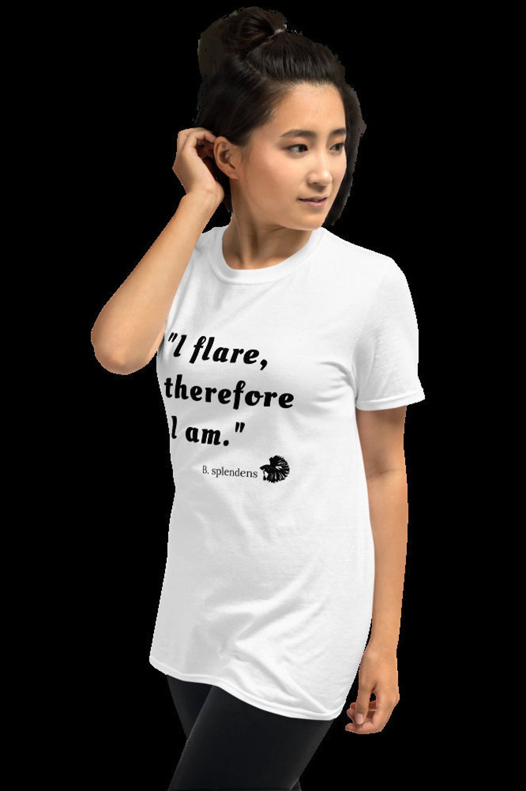 I Flare, Therefore I Am Betta Fish Philosophy Short-sleeve Unisex