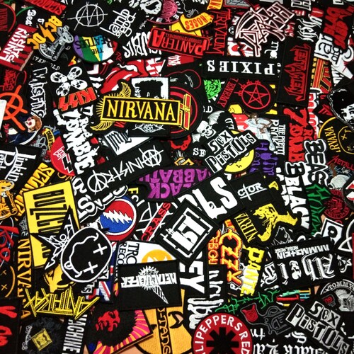 Lot Sew Iron on Patch Wholesale Band Music Rock Metal Heavy | Etsy