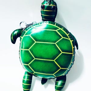 Monedero de piel auténtica con diseño de tortuga verde, monedero con forma de animal, correa de muñeca extraíble, cierre de cremallera, regalo especial, cartera para niños