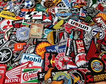 Random MotoGP Racing Logo Iron On Patches: Biker Sport Embroidered Appliques For Jecket