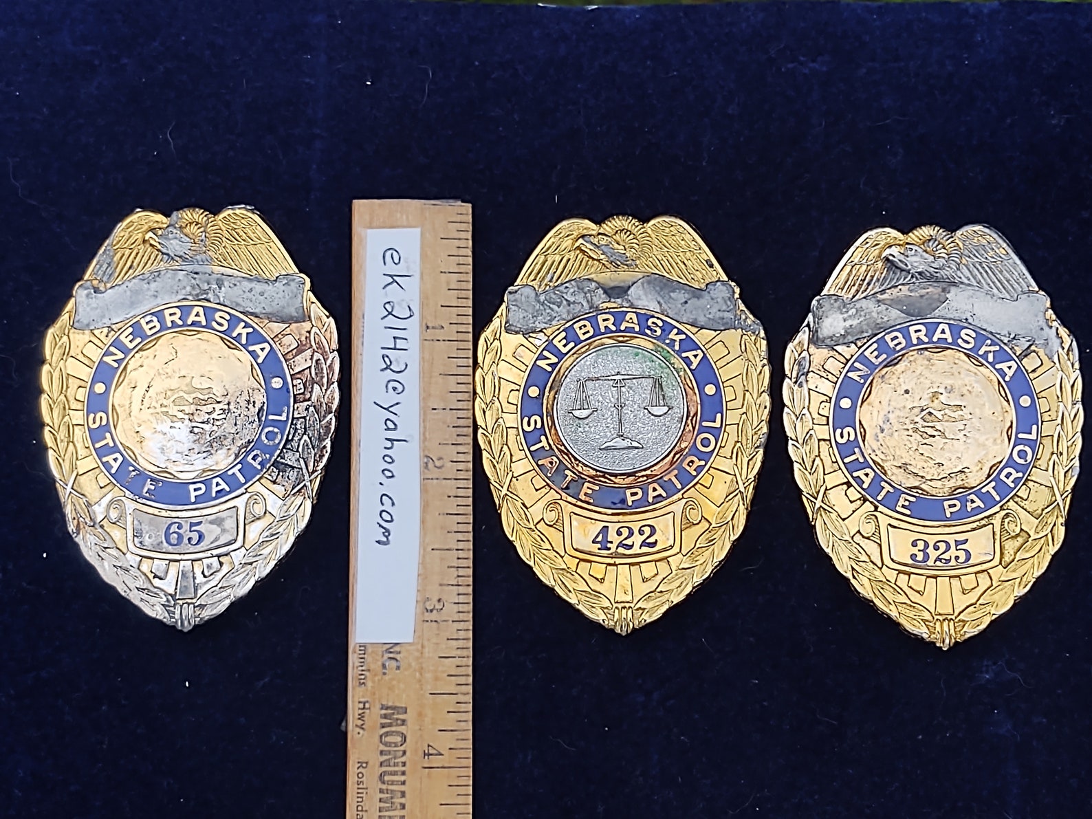 Nebraska State Patrol Badges 3 Of Them 65 325 422 Custom Etsy