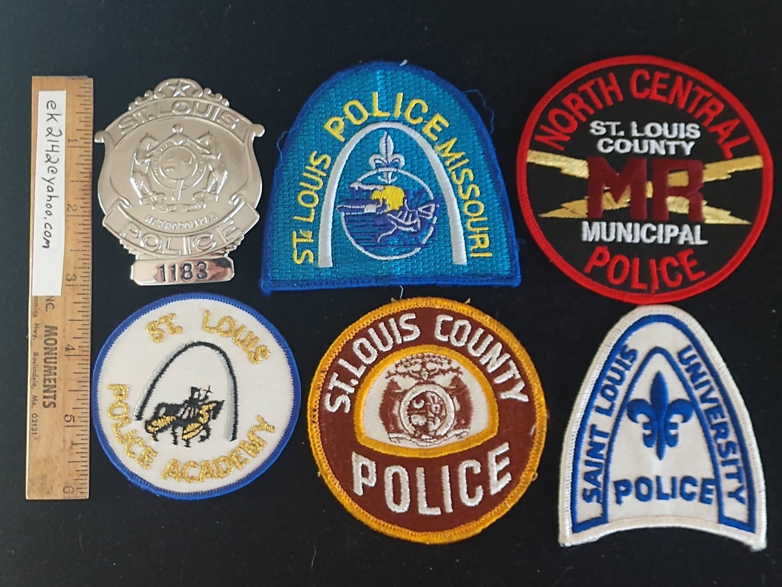 St. Louis Metropolitan Police 1183 Custom Die Badge Vintage Etsy