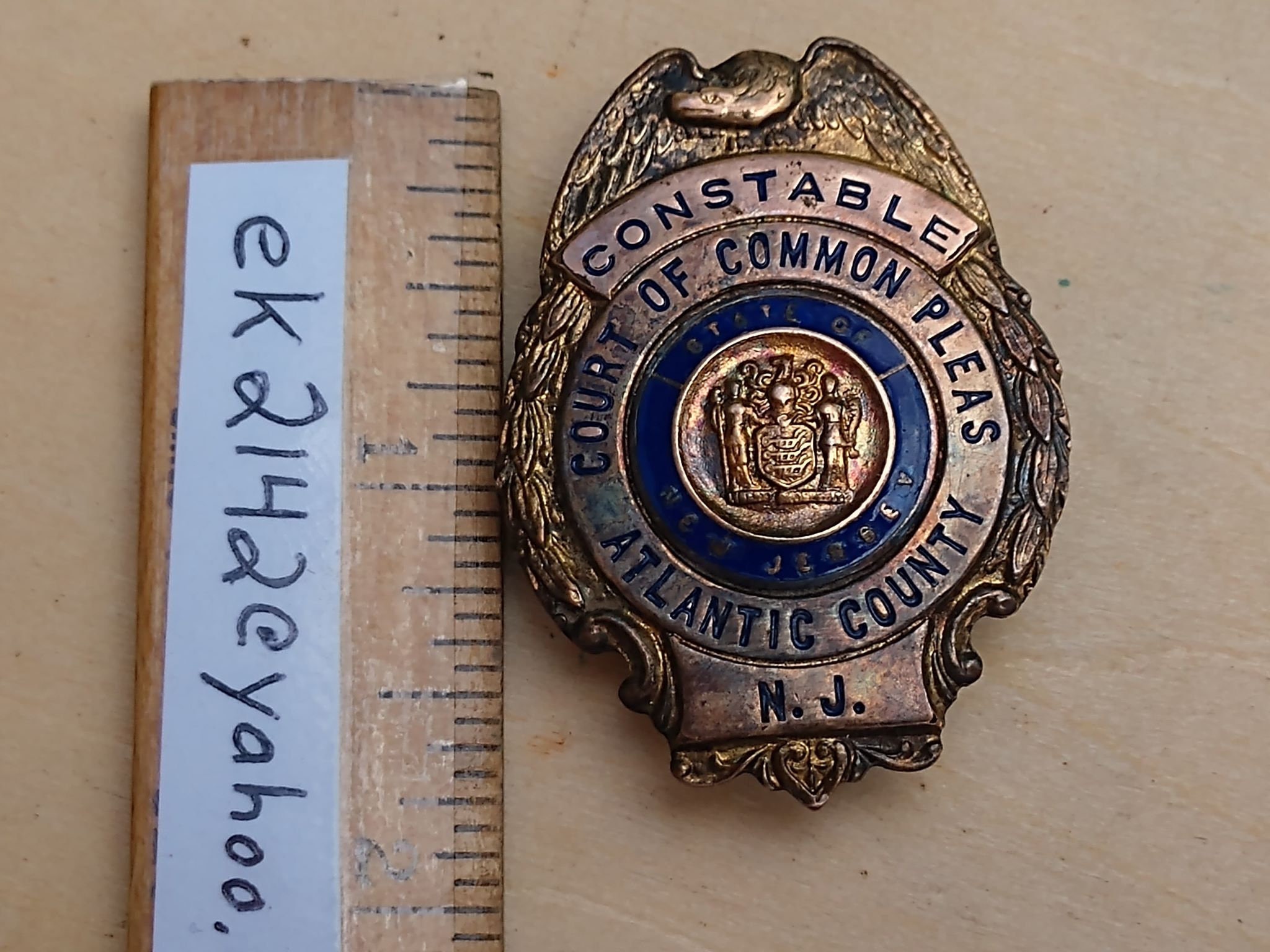 Constable Court Of Common Pleas Atlantic County NJ 2 Piece Etsy