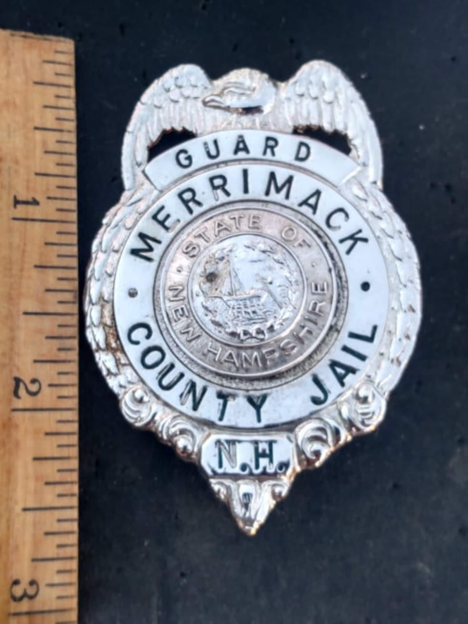Guard Merrimack County Jail NH 2 5/8 Tall New Hampshire Etsy