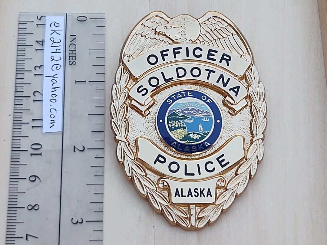 Officer Soldotna Police Alaska AK Hm'd Blackinton All Hard Etsy