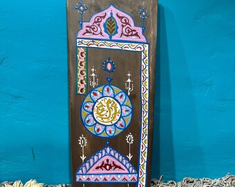 Decorative Door Strikes the Spirits by its Originality and its Warm and Cheerful Color, Wall decor, Carved door, Painted door