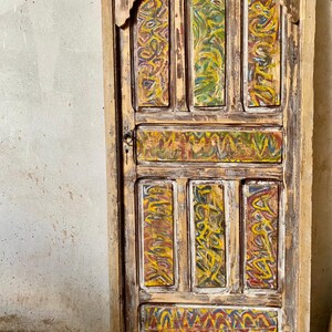 Painted Doors Wall Deco Moroccan Deco Old Interior Deco - Etsy