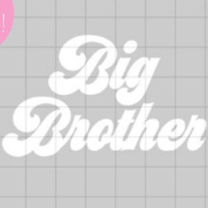 Big Brother Svg - Brother Svg - Big Brother Designs SVG - Promoted to Big Brother SVG Files - Instant Download! - Retro Sibling Design