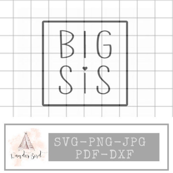 Big Sis Svg - Sister Svg - Big Sister Designs SVG - Promoted to Big Sister SVG Files - Instant Download! -