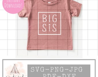 Big Sis Svg - Sister Svg - Big Sister Designs SVG - Promoted to Big Sister SVG Files - Instant Download! -