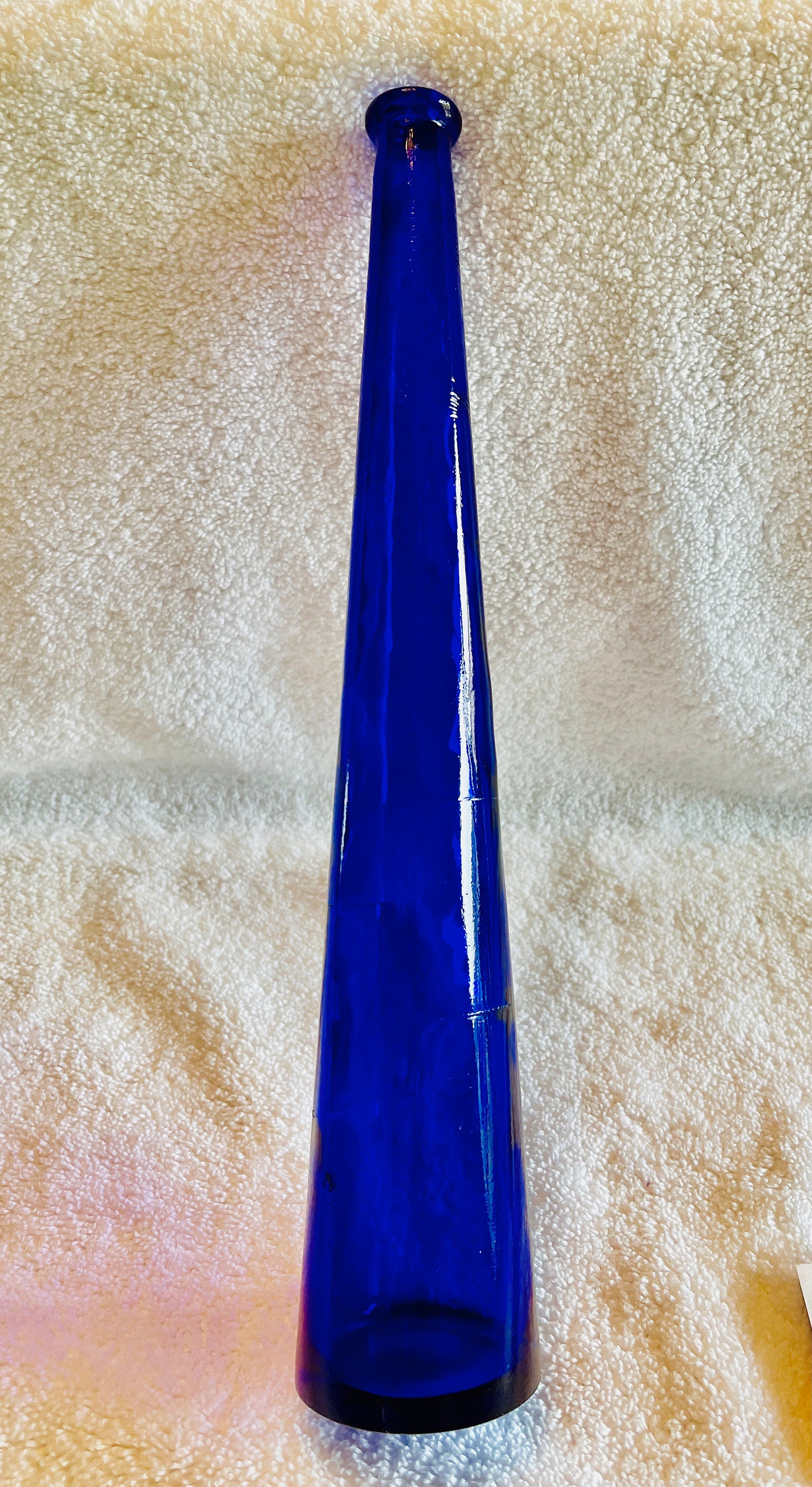 Vintage Mid Century Cobalt Blue Bud Vase Etsy