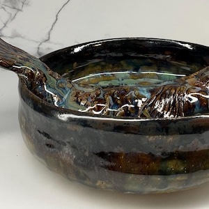 Handmade Pottery Fish Bowl | Sculptural Ceramic Fish Dish | Costal Home Decor | Ocean Inspired Pottery | Unique Gift | Handbuilt Stoneware
