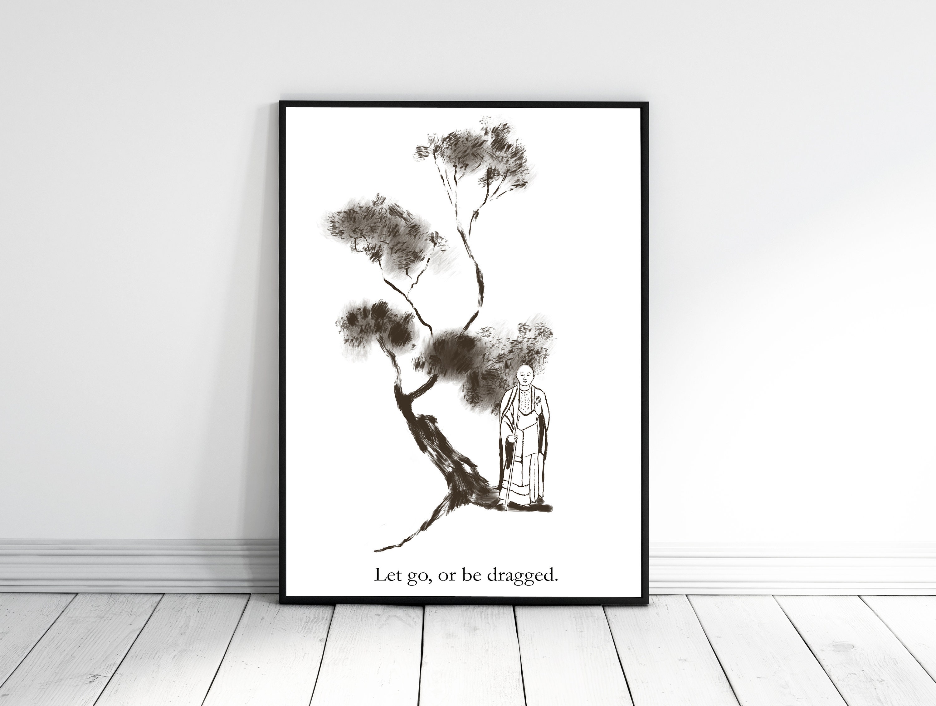 Inspirational Zen Quote Zen Yoga Wall Art Home and Office | Etsy