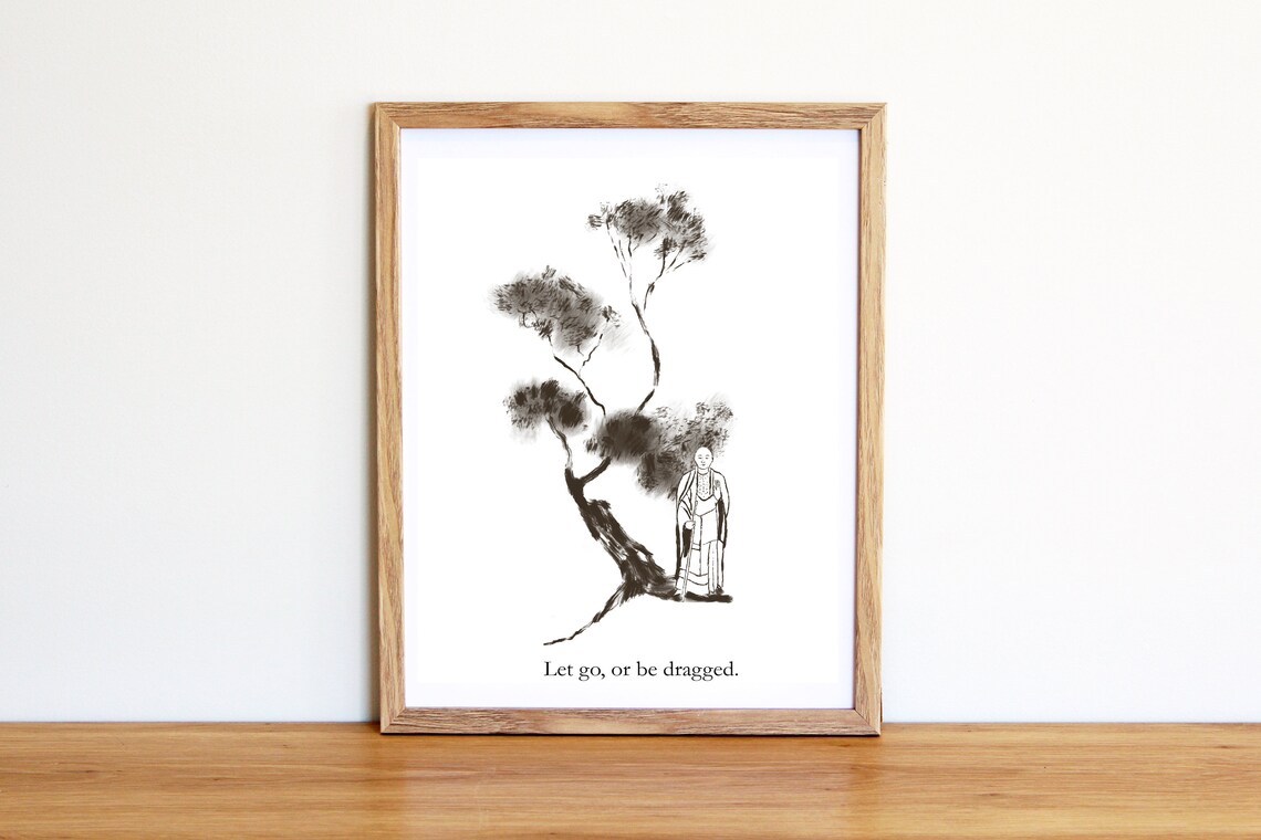 Inspirational Zen Quote Zen Yoga Wall Art Home and Office | Etsy