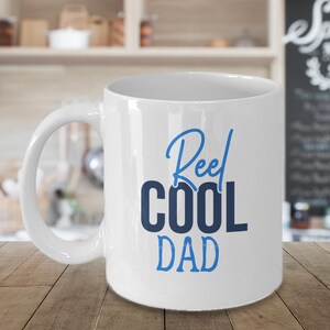 Vatertagsgeschenk, Reel Cool Dad, einzigartiges Geschenk für Papa, Opa große Angeln Geschenk, Angeln Papa Geschenk, beste Papa Kaffeebecher