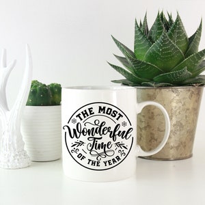 Merry Christmas Mug, O Holy Night, Christmas Carol Mug, Winter Coffee Mug, Snowman Mug, Winter Coffee Mug, Snowflake Mug, Santa Coffee Mug