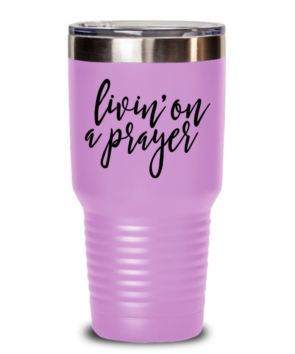30 oz Insulated  purple Prayer  Tumbler main image 1