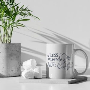 Coffee Addict Mug, Coffee Addict Cup, Coffee Drinker Mug, Caffeine Addict, Coffee Craver, Coffee Humor Mugs, Less Monday More Coffee