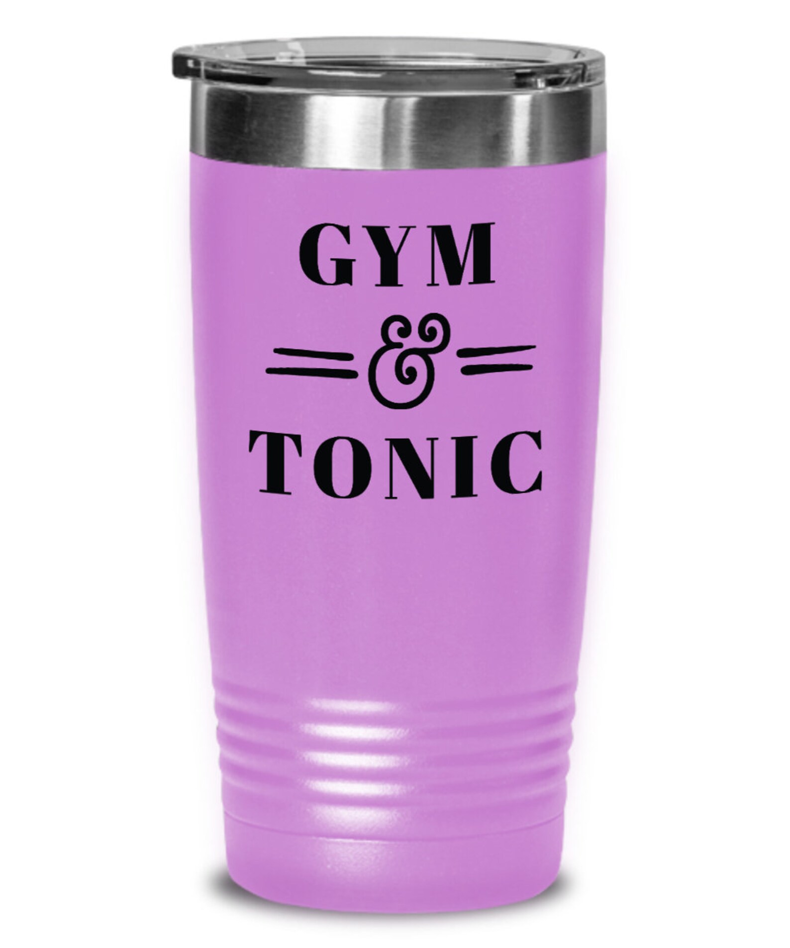 Gym and Tonic Tumbler Gift, Motivating Travel Tumbler, Fitness Coach Gift, Workout Tumbler Gift