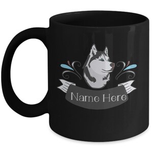 Personalized Husky Mug, Custom Pet Mug, Custom Dog Mug, Pet Portrait Mug, Custom Dog Breed Mug, Puppy Mug, Custom Husky Coffee Mug