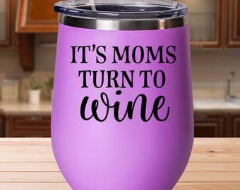 Mamma vinglas, roligt mammavinglas, sött vinglas, roligt mammavin, det är mammor som vänder sig till vin, vinälskarepresent