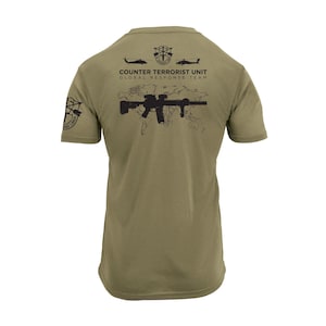 Counter Terrorist Unit - T-shirt leger