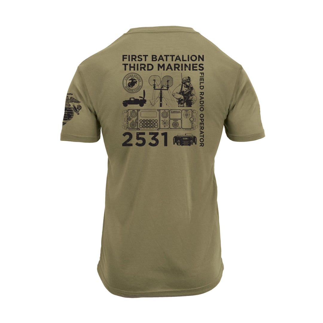 UNIFORM T-SHIRT - RIKU【M】 2531 Field Radio Operator - 1st Battalion 3rd Marines - T-shirt - Etsy