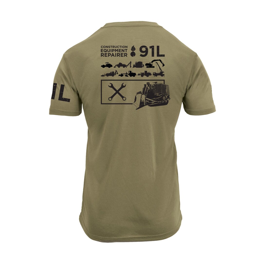 91L Construction Equipment Repairer (army T-shirt) - Etsy