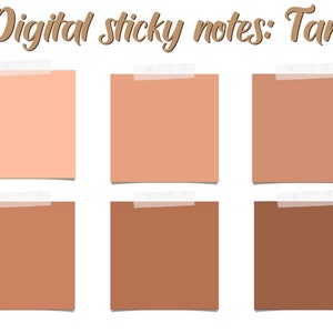 Digital Sticky Notes: Tan