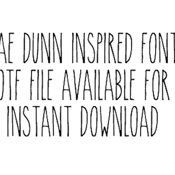 Rae Dunn Inspired font - OTF download bestand