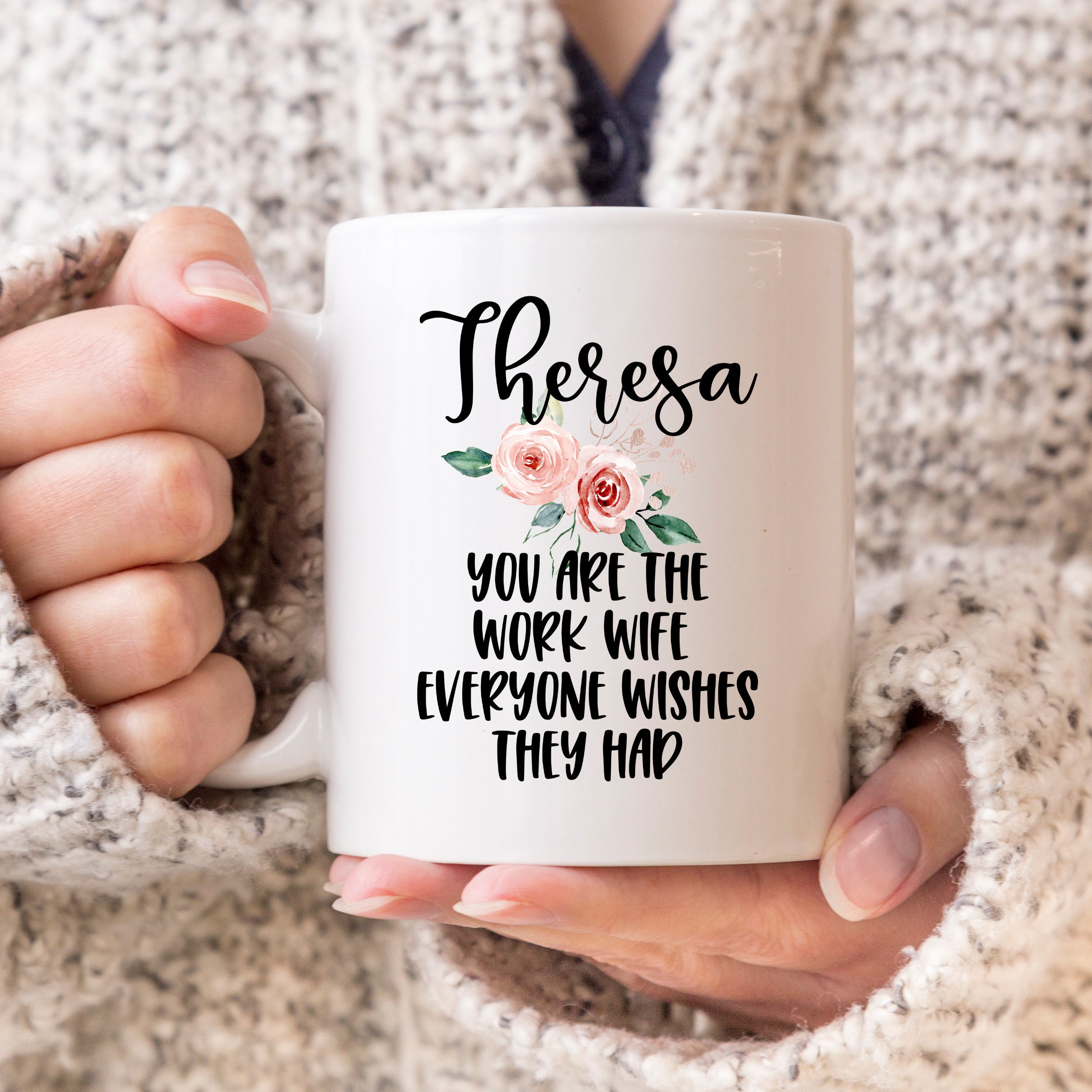 Personalized Work Wife Gift Christmas Birthday Gift For Work Etsy