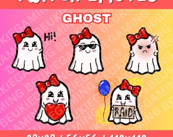 x5 Twitch Emotes Ghosts - Discord, YouTube, Twitch