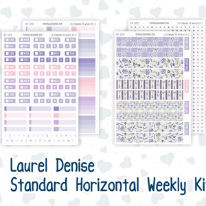 Kit 0213 Laurel Denise Format standard – Hebdomadaire - Disposition horizontale - Provence - Avril