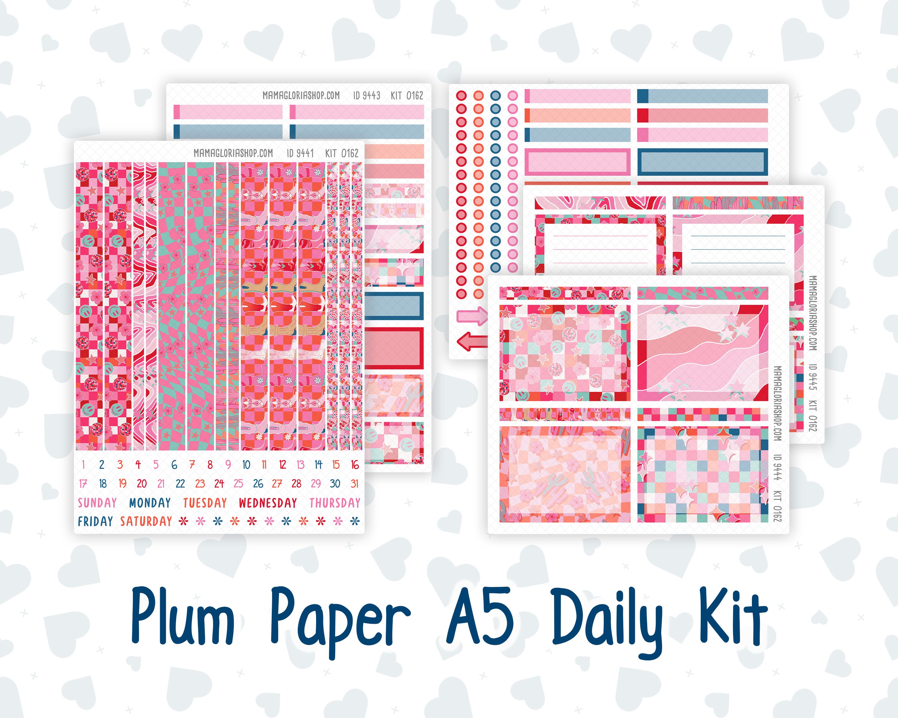 Kit 0162 A5 Plum Paper Daily - Disco Cowgirl - Planner - Etsy