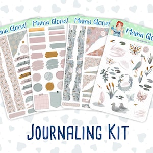 Kit 0157 - Il Lago dei Cigni - Kit per Diario - Per Agenda - Quaderno - Diario