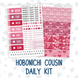 Kit 0205 Hobonichi Cousin – Kit Diário - Coração de Dançarina - Fevereiro