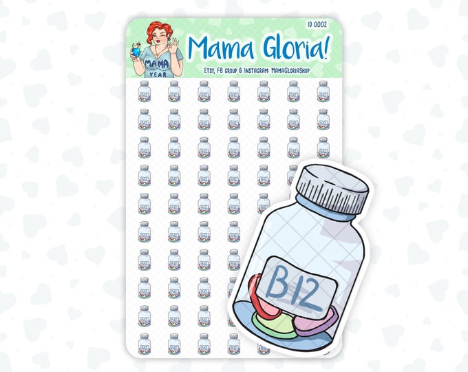 Take Vitamins Text Stickers for Planners ID 0180 - Etsy