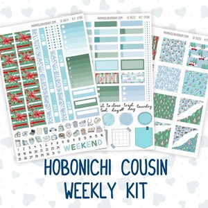 Kit 0196 Hobonichi Cousin – weekpakket – 1,3 inch brede zuilen – winterse warmte – december – kerst