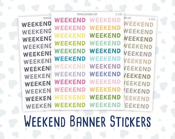 Wochenend-Bannersticker