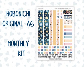 Kit 0248 - A6 Hobonichi Original - Månadskit - Januari - Nedräkning till midnatt