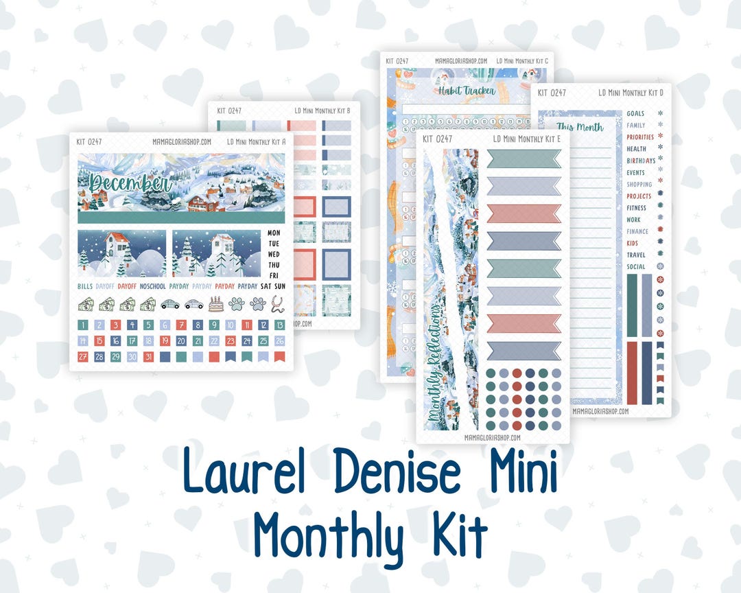Kit 0247 - Laurel Denise Small the Nancy & Anne Planner - Former Mini ...