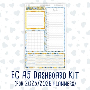 Kit 0219 - A5 - EC Notes Pages - May - Bee&#39;s Business - Dashboard Kit | Productivity Page