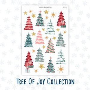 Clipart - Tree Of Joy - voor planners - tijdschriften - december - kerst